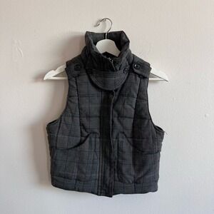 GUESS Woman’s Medium Quilted Plaid Vest Vintage 90’s